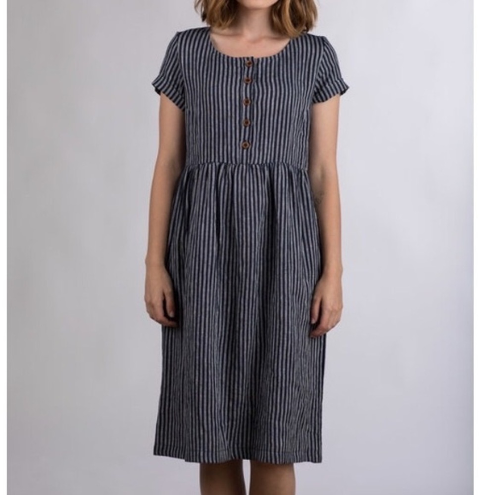 Pyne & Smith #11 Midi Size Small Indigo Stripe